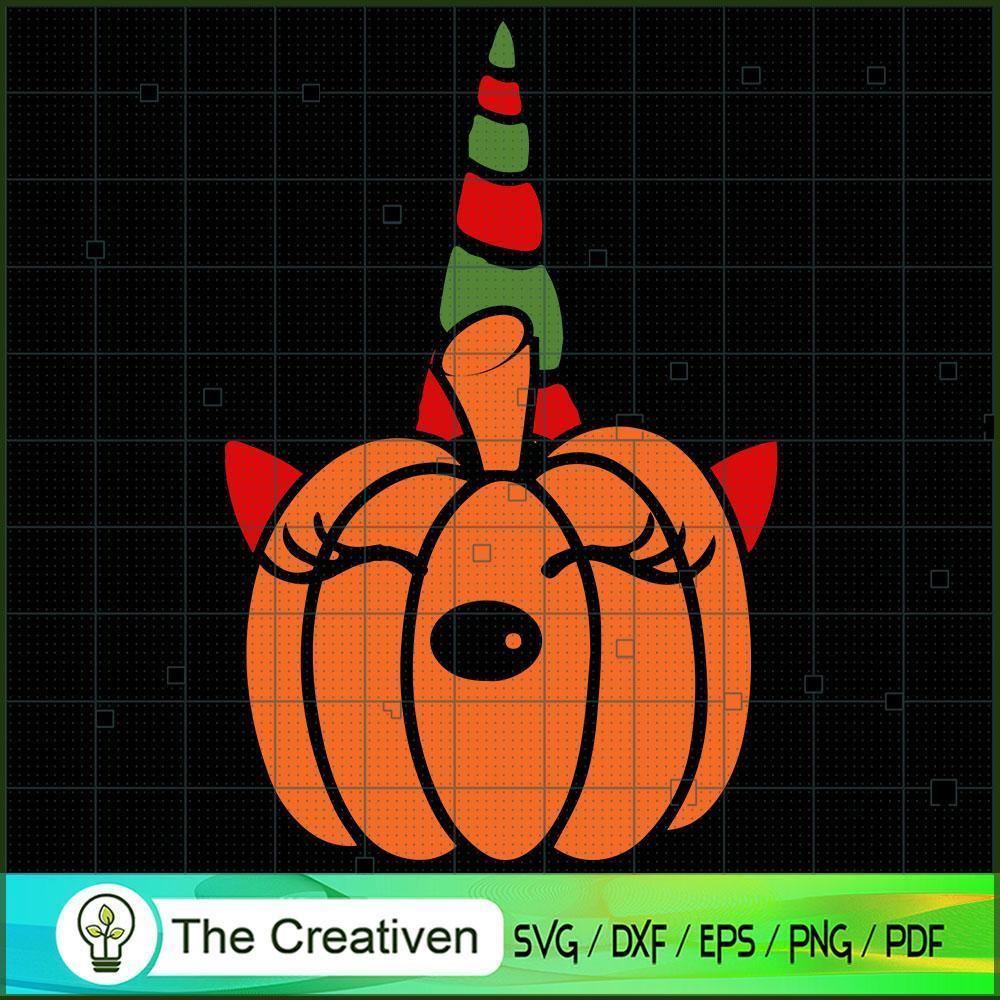 Halloween Pumpkin Unicorn SVG, Pumpkin Unicorn SVG, Halloween SVG 1 Halloween Pumpkin Unicorn SVG, Pumpkin Unicorn SVG, Halloween SVG