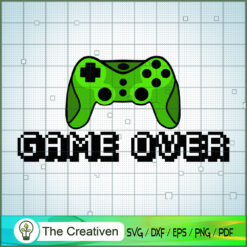 Game over SVG Cut File for Cricut & Silhouette