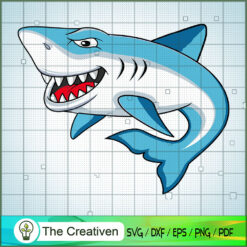 Cute Blue Shark SVG, Shark SVG, Trending SVG