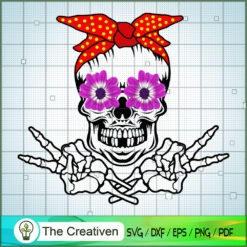 Mom Skull Svg - Mom Skeleton SVG Cut File for Cricut