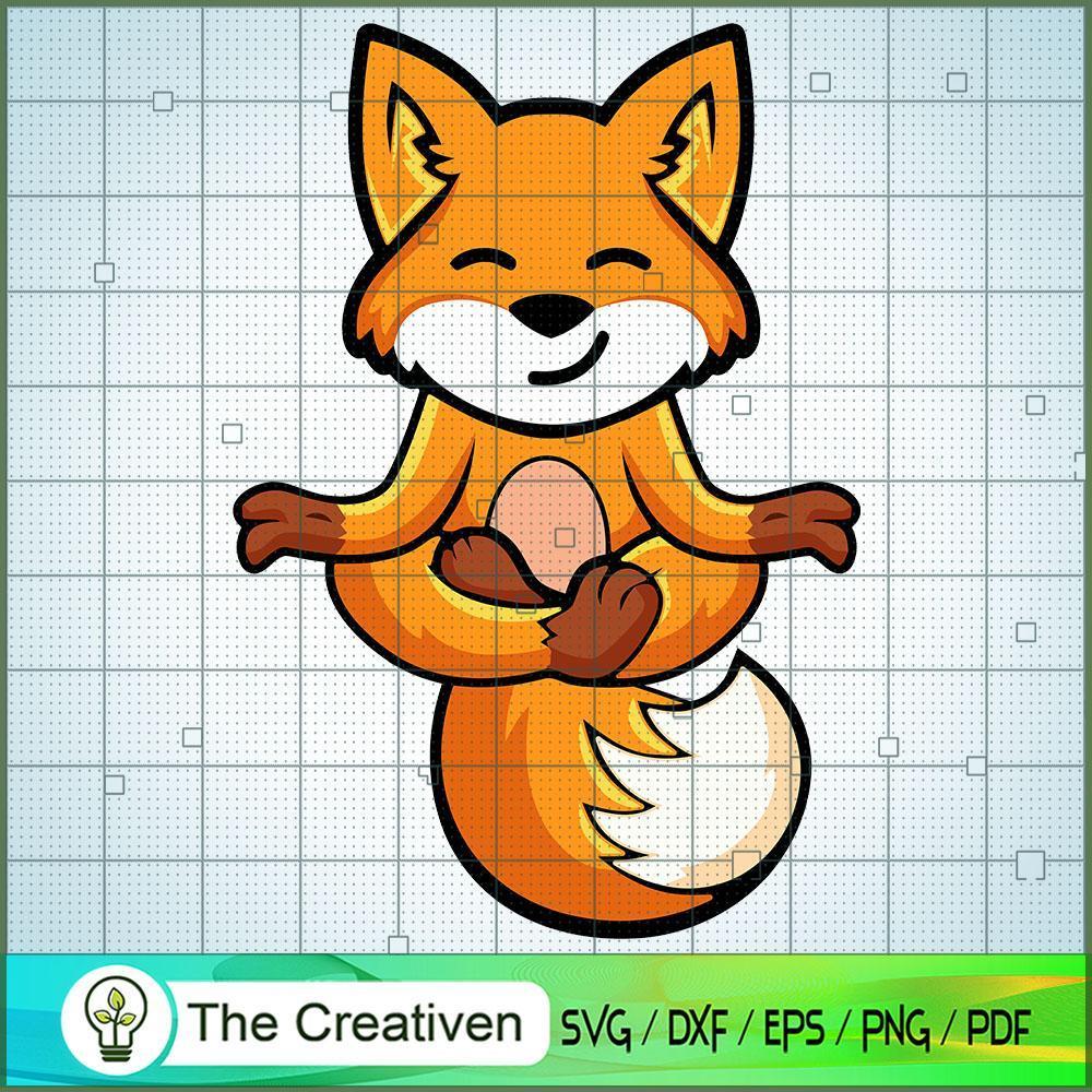 Cute Fox Doing Yoga SVG, Fox SVG, Trending SVG 1 Cute Fox Doing Yoga SVG, Fox SVG, Trending SVG