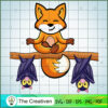 Cute Fox Doing Yoga with Bats SVG, Cute Fox SVG, Trending SVG 2 28 copy 41