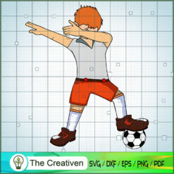 Dabbing Soccer Player SVG, Soccer Player SVG, Trending SVG