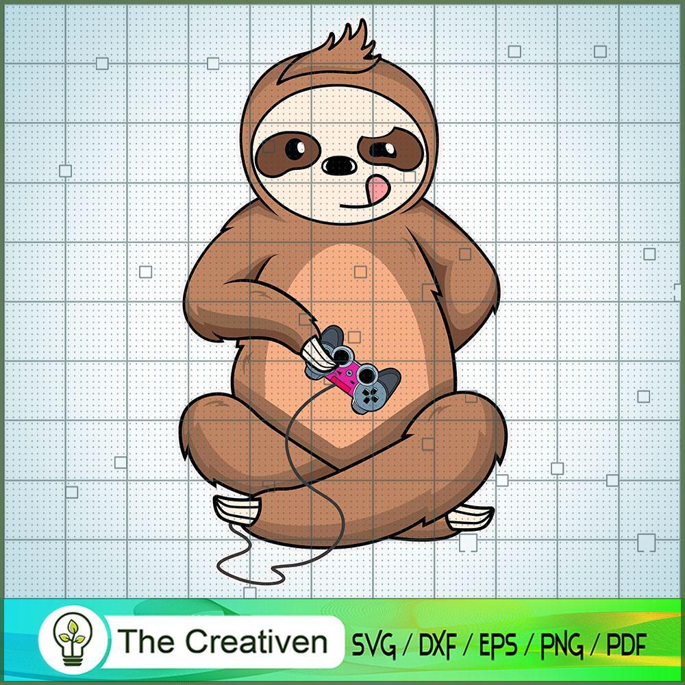 Gaming Gamer Sloth SVG, Sloth SVG, Trending SVG 1 Gaming Gamer Sloth SVG, Sloth SVG, Trending SVG