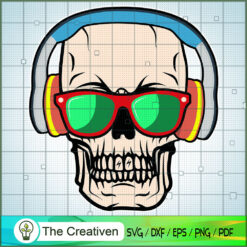 Gaming Gamer Skull SVG, Skull SVG, Trending SVG