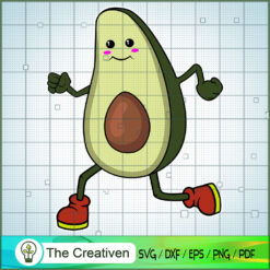 Running Avocado SVG, Avocado SVG, Trending SVG