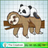 Sleeping Sloth with Panda SVG, Sloth SVG, Trending SVG 3 7 copy 53