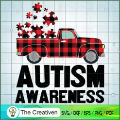 Autism Awareness Truck Puzzle SVG Cut File for Cricut & Silhouette