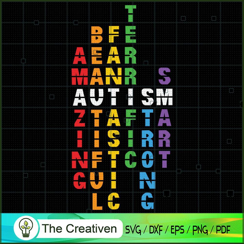 Autism Amazing Beautiful Fan SVG Cut File for Cricut 1 Autism Amazing Beautiful Fan SVG Cut File for Cricut