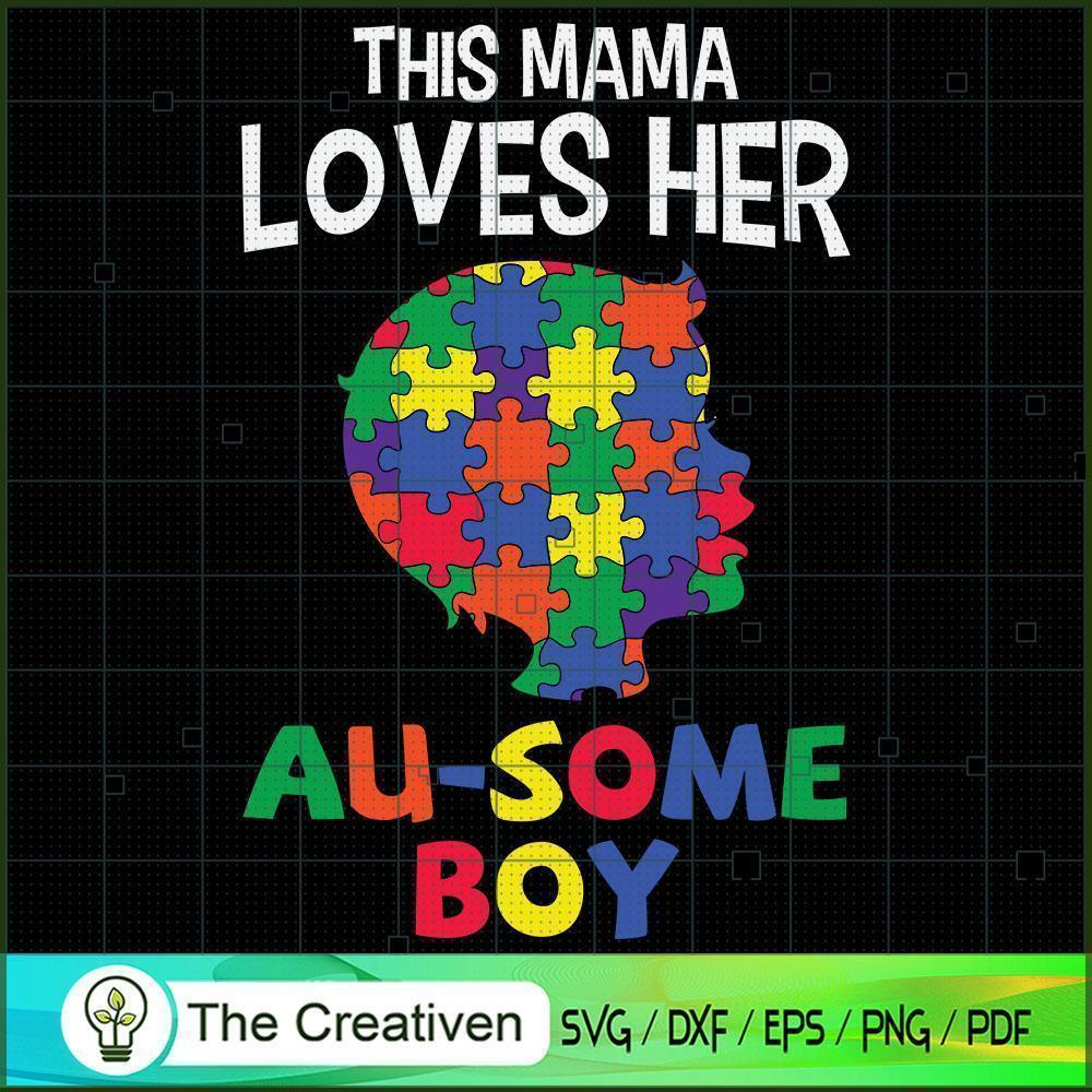 This Mama Loves Her Au-Some SVG Cut File for Cricut 1 This Mama Loves Her Au-Some SVG Cut File for Cricut