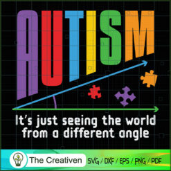 Autism Seeing the World Diff SVG Cut File for Cricut