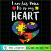 I Am His Voice He is My Hear SVG Cut File for Cricut