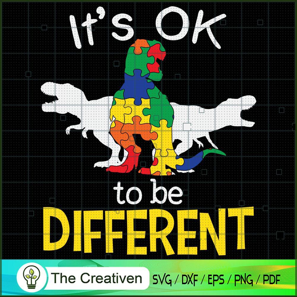 It's Ok to Be Different Auti SVG Cut File for Cricut Design 17591 1 It's Ok to Be Different Auti SVG Cut File for Cricut Design 17591