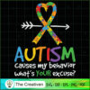 Autism Causes My Behavior SVG, Autism Awareness SVG, Puzzle Piece SVG