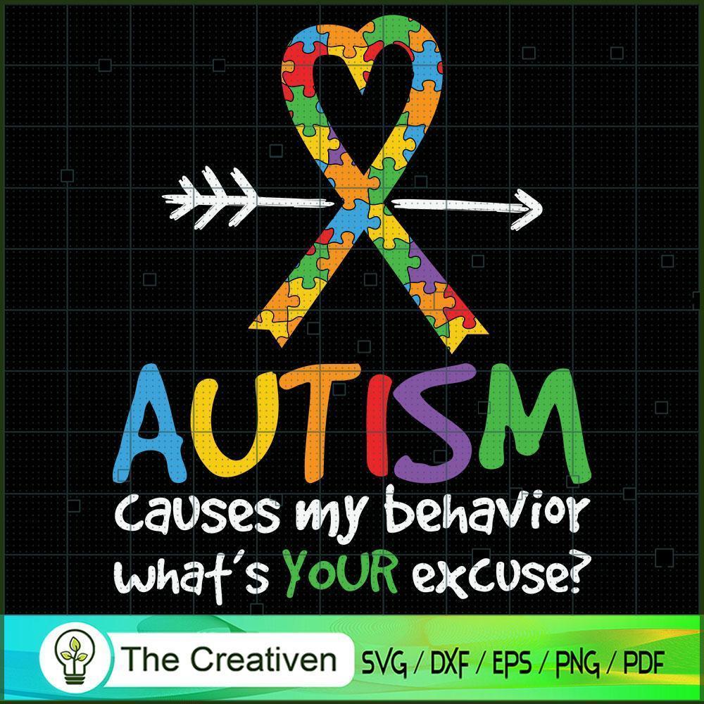 Autism Causes My Behavior SVG, Autism Awareness SVG, Puzzle Piece SVG 1 Autism Causes My Behavior SVG, Autism Awareness SVG, Puzzle Piece SVG