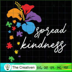Spread Kindness Flower Puzzl SVG Cut File for Cricut