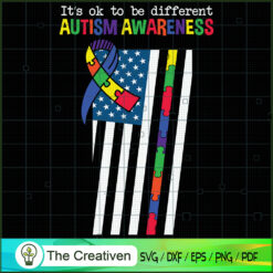 It's Okay to Be Different Autism SVG Cut File for Cricut & Silhouette