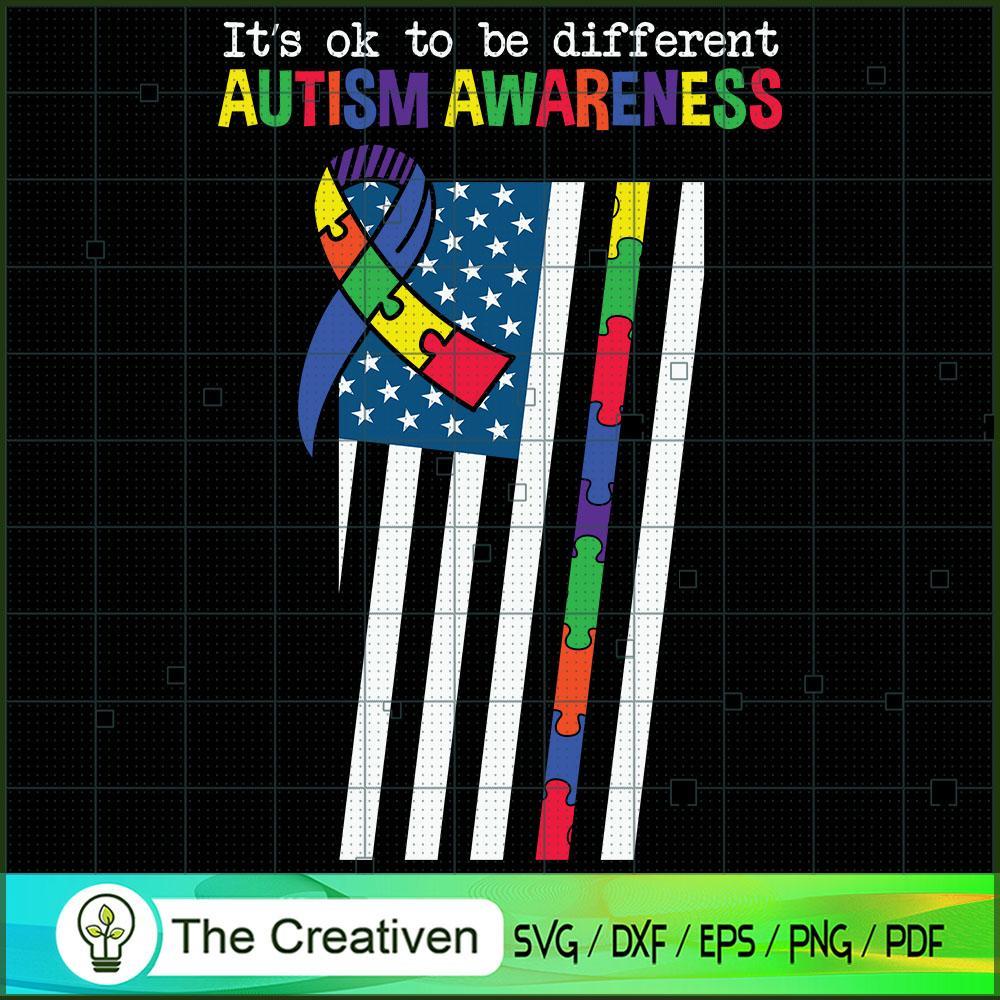 It's Okay to Be Different Autism SVG Cut File for Cricut & Silhouette 1 It's Okay to Be Different Autism SVG Cut File for Cricut & Silhouette