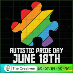 Autistic Pride Day June 18th SVG Cut File for Cricut