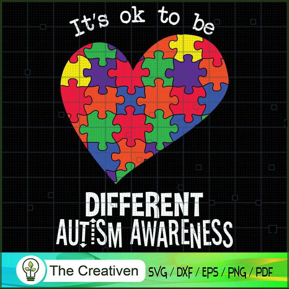 It's Ok to Be Different Auti SVG Cut File for Cricut Design 17484 1 It's Ok to Be Different Auti SVG Cut File for Cricut Design 17484
