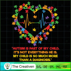 Autism Part of My Child Smar SVG Cut File for Cricut