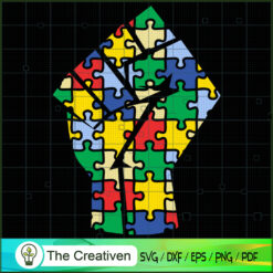 Autism Awareness Puzzles Fis SVG Cut File for Cricut