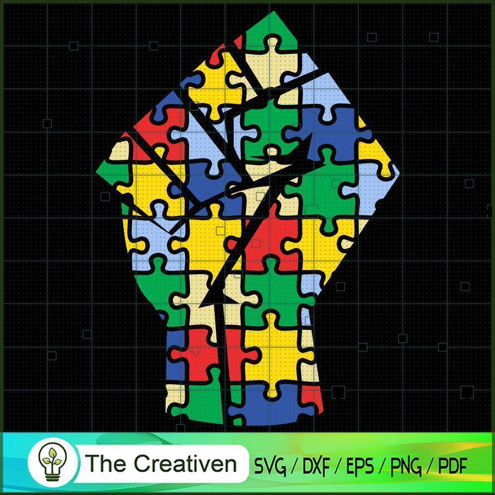Autism Awareness Puzzles Fis SVG Cut File for Cricut 1 Autism Awareness Puzzles Fis SVG Cut File for Cricut