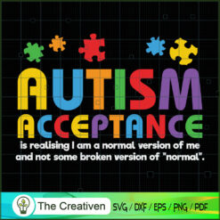 Autism Acceptance Autism Awa SVG Cut File for Cricut