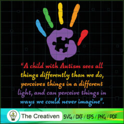 Child with Autism Sees Thing SVG Cut File for Cricut