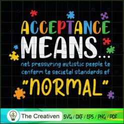 Acceptance Means Conform Nor SVG Cut File for Cricut