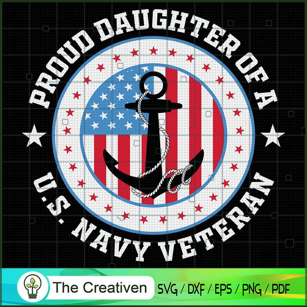 Proud Daughter of a Navy Vet SVG Cut File for Cricut 1 Proud Daughter of a Navy Vet SVG Cut File for Cricut