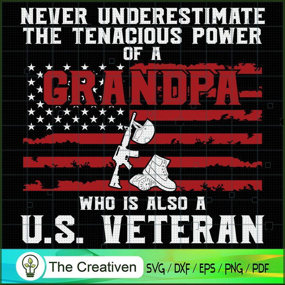 Never Underestimate Grandpa SVG Cut File for Cricut 1 Never Underestimate Grandpa SVG Cut File for Cricut
