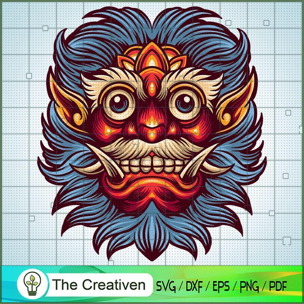 Red Satan Mask Mascot Clipart SVG, Red Satan SVG, Halloween SVG 1 Red Satan Mask Mascot Clipart SVG, Red Satan SVG, Halloween SVG