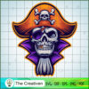 Skull Pirate with Gold Dental Clipart SVG, Skull SVG, Halloween SVG