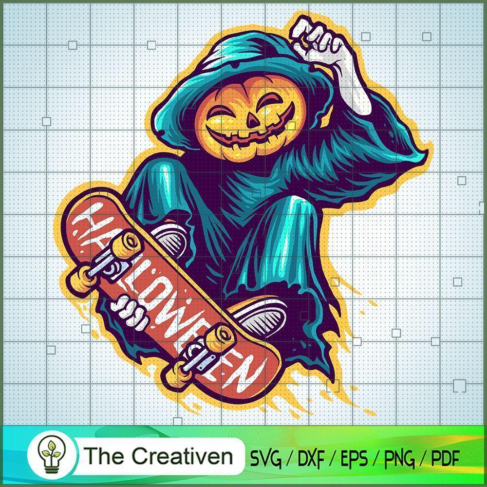 Skeleton Skateboards Halloween Scary SVG, Skeleton SVG, Halloween SVG 1 42 copy 24