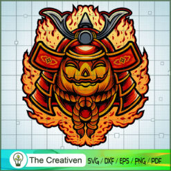 Halloween Pumpkins Japanese Samurai SVG, Pumpkins SVG, Halloween SVG