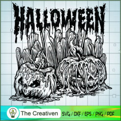 Halloween Head Silhouette Candles SVG Cut File for Cricut & Silhouette