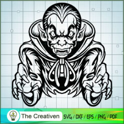 Halloween Dracula Monster Ch SVG Cut File for Cricut