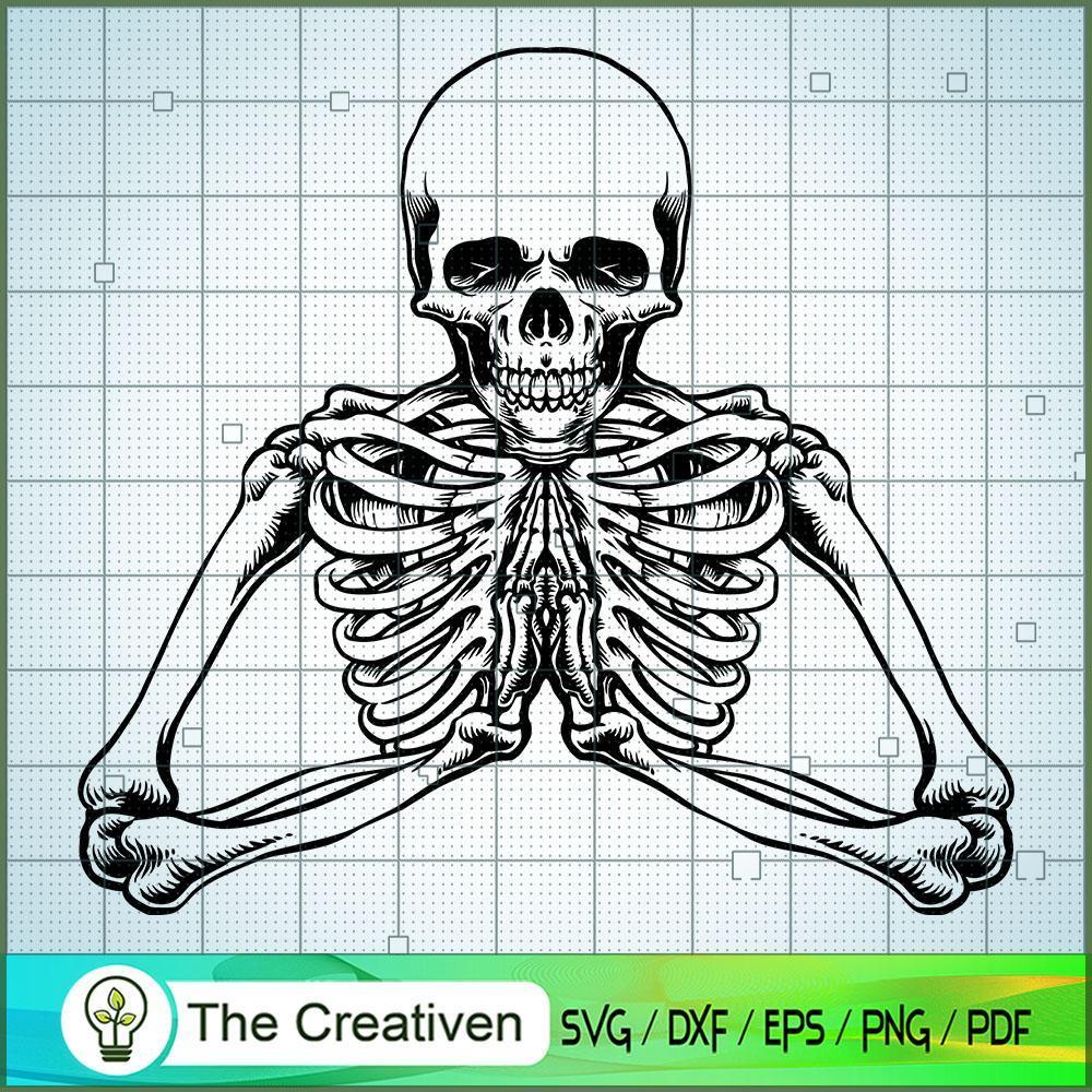 Halloween Character Pray Skeleton SVG, Skeleton SVG, Halloween SVG 1 Halloween Character Pray Skeleton SVG, Skeleton SVG, Halloween SVG