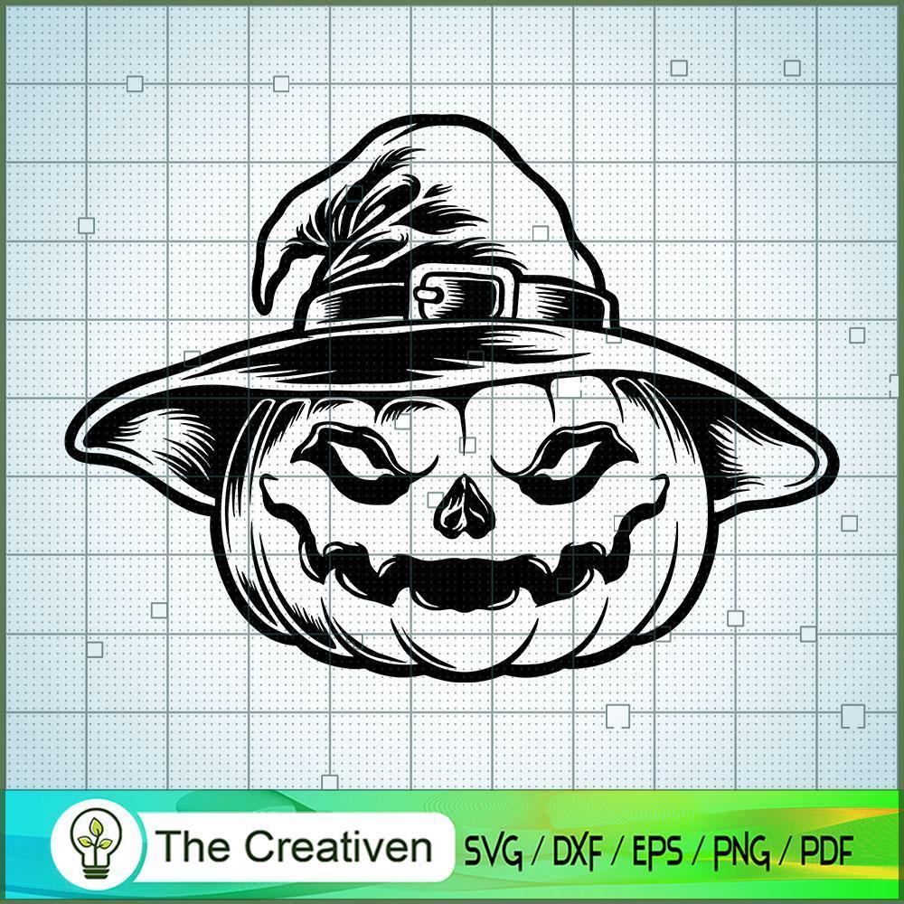 Happy Halloween Witch Hat Pumpkin SVG,Pumpkin SVG, Halloween SVG 1 24 copy 42