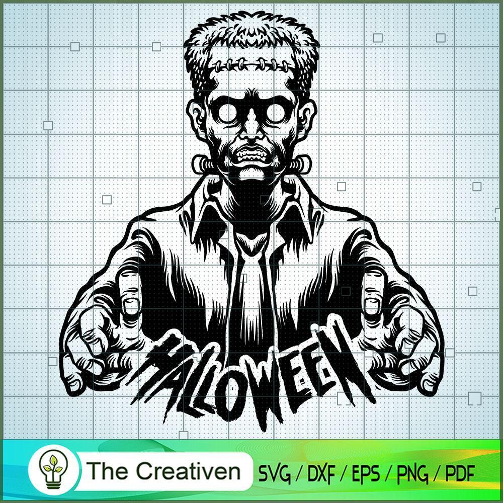 Silhouette Monster Halloween SVG Cut File for Cricut 1 Silhouette Monster Halloween SVG Cut File for Cricut