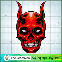 Halloween Demon Horned Red Devil SVG,Red Devil SVG, Halloween SVG