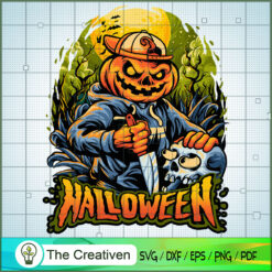 Halloween Nightmare Pumpkin  SVG Cut File for Cricut