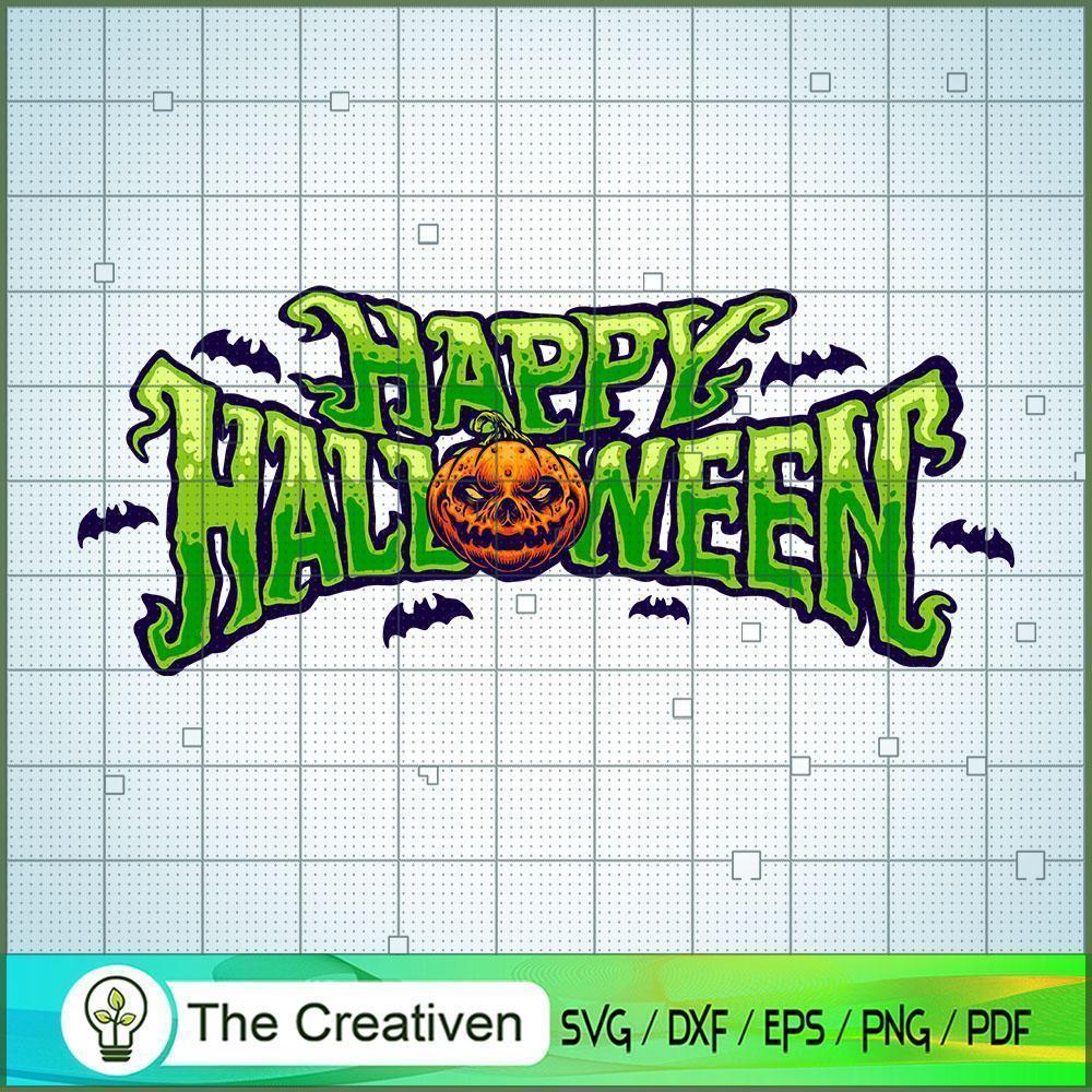 Happy Halloween Pumpkin Head SVG Cut File for Cricut 1 Happy Halloween Pumpkin Head SVG Cut File for Cricut