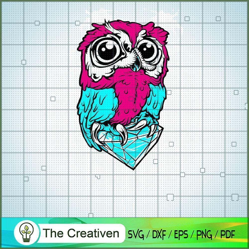 Pink Parrot SVG, Parrot Bird SVG, Pet Lover SVG 1 OWL copy 1