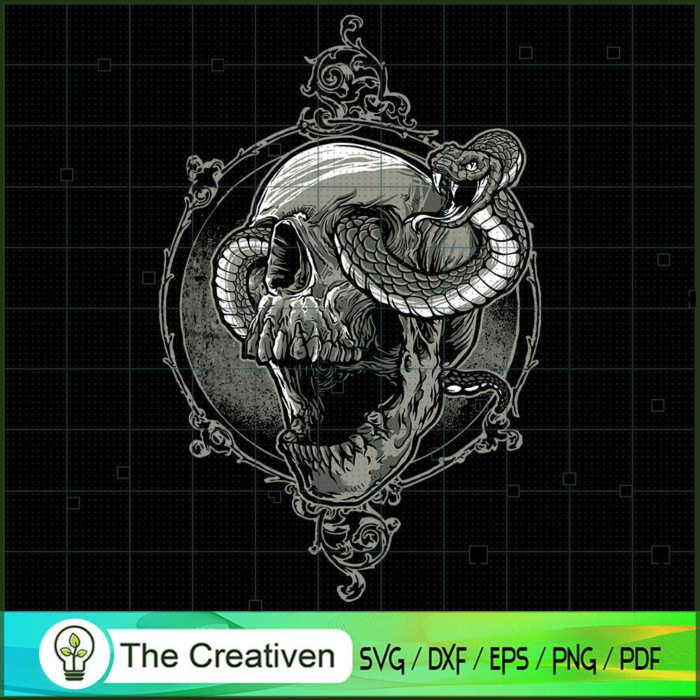 Skull Snake Horror SVG , Halloween SVG , Skull Halloween SVG 1 Skull Snake Horror SVG , Halloween SVG , Skull Halloween SVG
