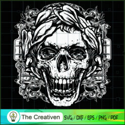 Skull Horror SVG Cut File for Cricut & Silhouette Design 16737