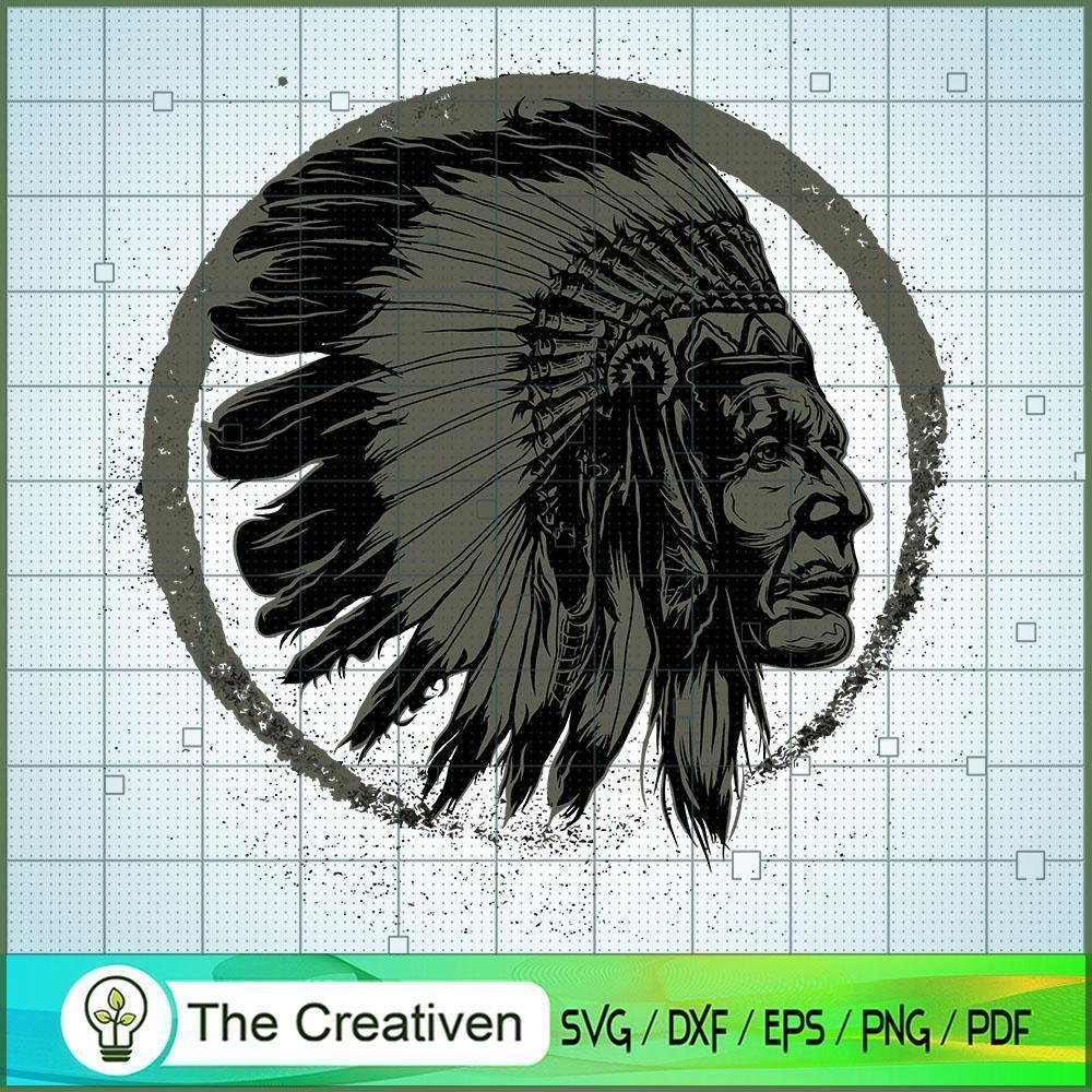 Indians Head SVG, Native Face SVG, Aboriginal Hat SVG 1 Indians Head SVG, Native Face SVG, Aboriginal Hat SVG