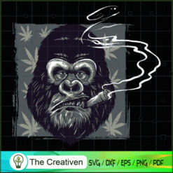King Kong Head Cannabis SVG , Smoke Wed SVG , King Kong SVG