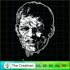 Zombie Head SVG Cut File for Cricut & Silhouette